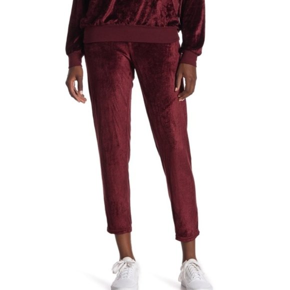 Michael Stars Pants - MICHAEL STARS Crop Velour Joggers